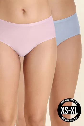 Buy Zivame Full Coverage Flexi Fit Hipster Panty (Pack of 2) - Multicolor